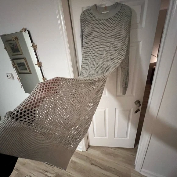 Lunya Gray Long Sleeve Knit Dress - Picture 4 of 4